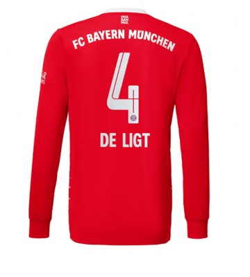 Bayern Munich Matthijs de Ligt #4 Hemmatröja 2022-23 Långa ärmar